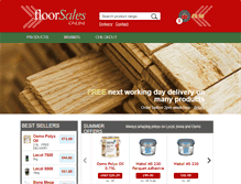 Tablet Screenshot of floorsalesonline.com